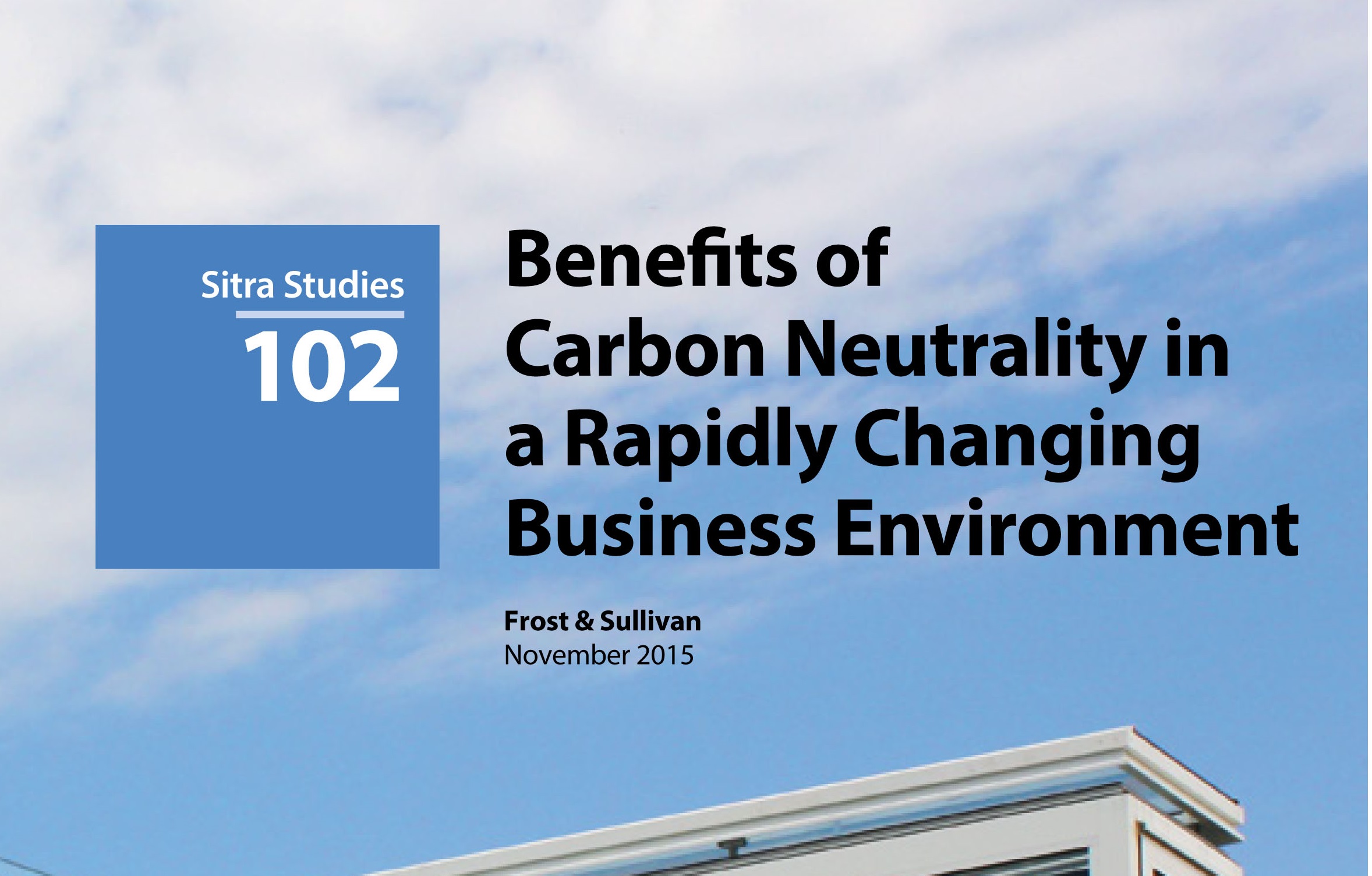 Benefits Of Carbon-neutrality In A Rapidly Changing Business - Sitra